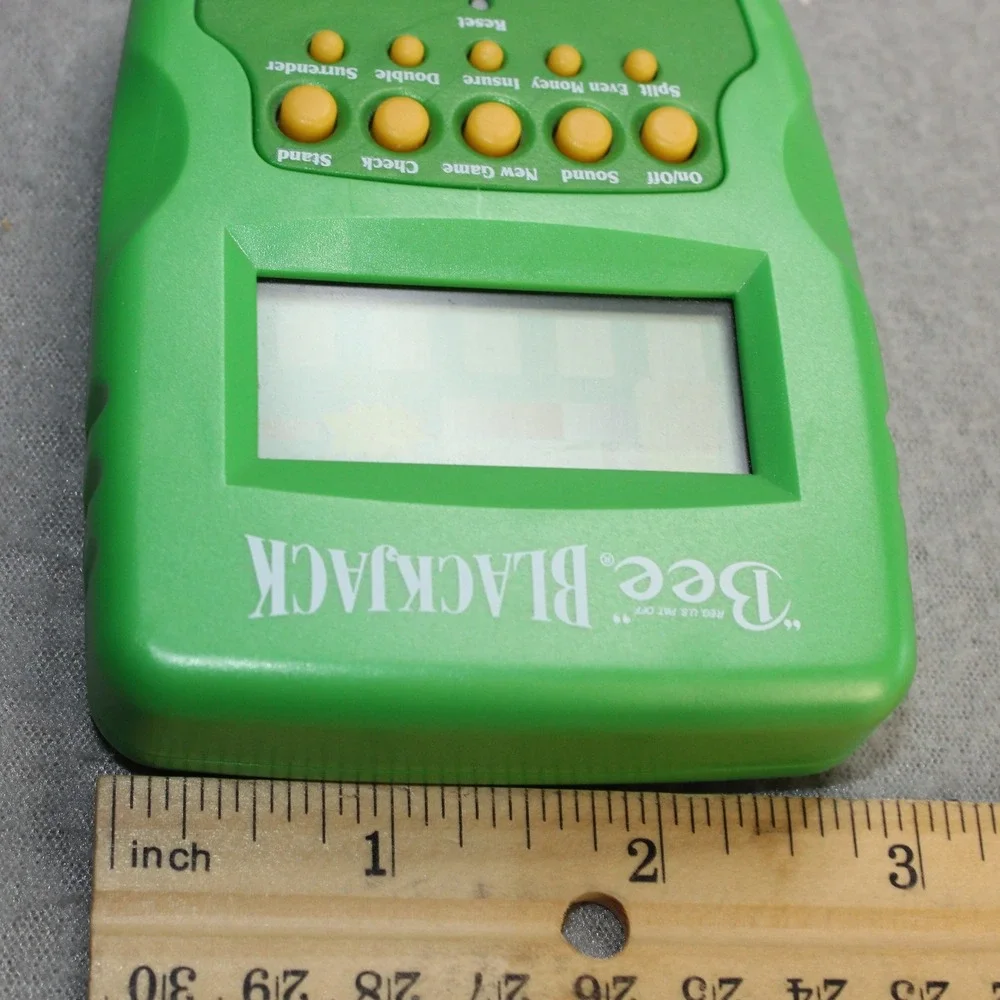 Bee Blackjack Handheld Electronic Game Vintage 2003 Techno Tested & Works